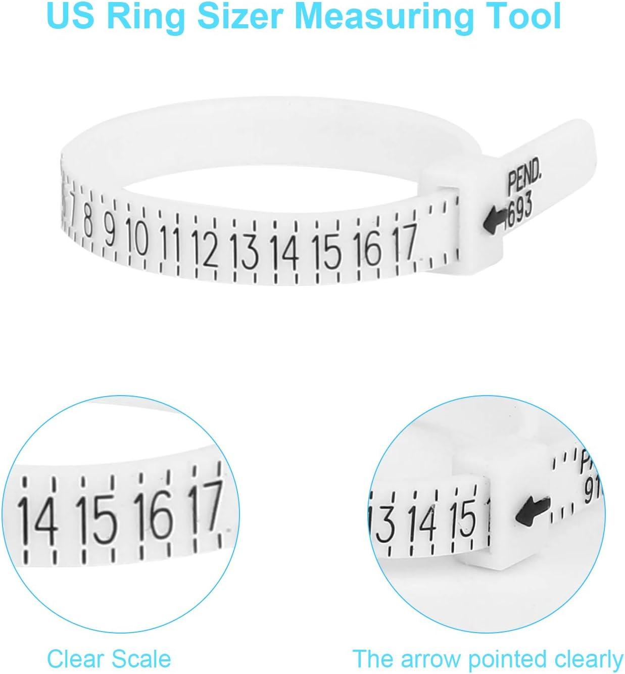 Ring Sizer Measuring Tool, 27 PCS Premium Ring Measurement Tool, US Ring  Size 0-13 with Half Size, 1 PCS Finger Ring Sizing Measure Gauge, by UUBAAR