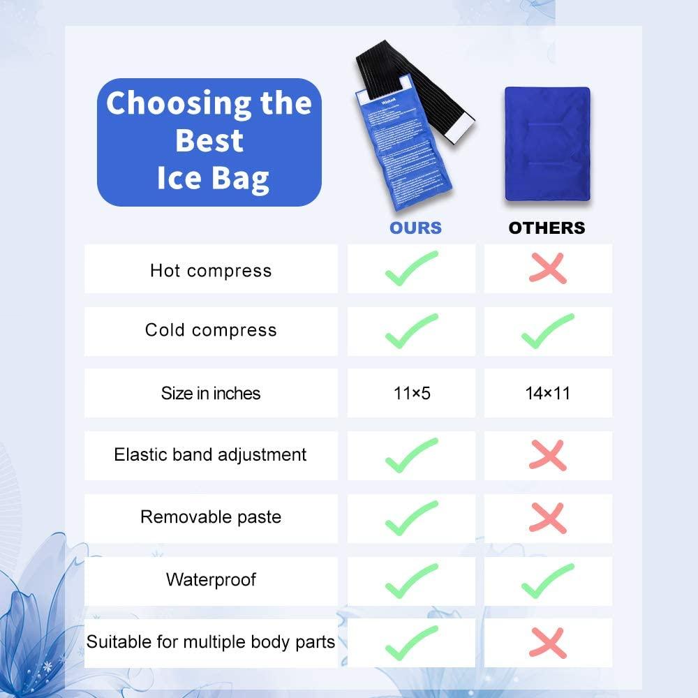 Gel Ice Packs for Injuries Adjustable Wrap for Pain Relief Ice Pack