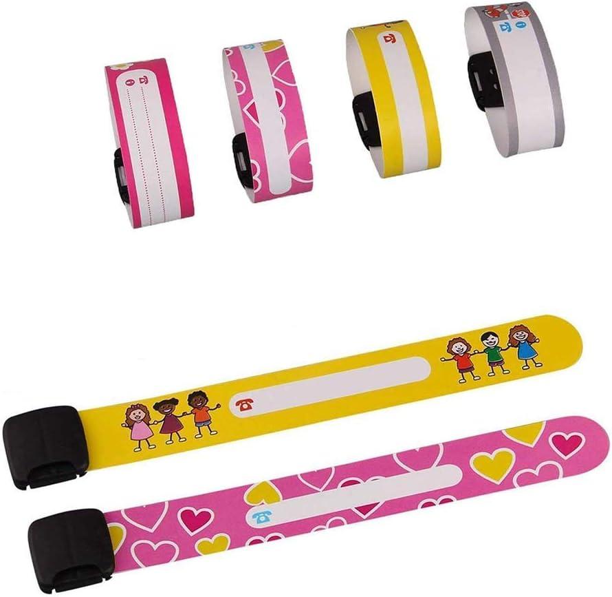 Safety Wristband for Child Safety ID Wristband 10 Pcs Kids ID Bracelet