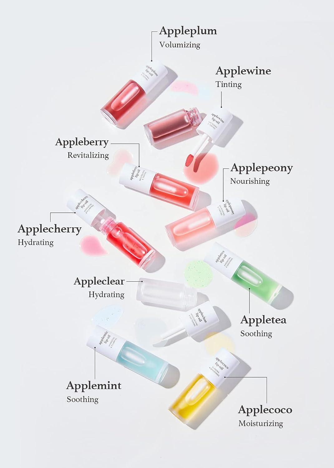 NOONI Appleseed Lip Oil Set Appleberry Duo Hydrating Lip Oil and