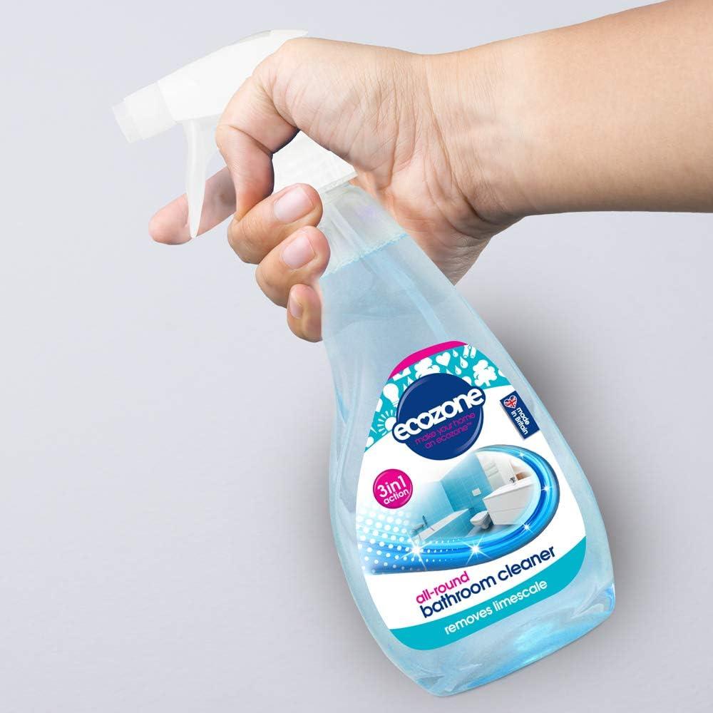 Ecozone 3-in-1 Bathroom Cleaner 500ml - Removes Stubborn Limescale ...