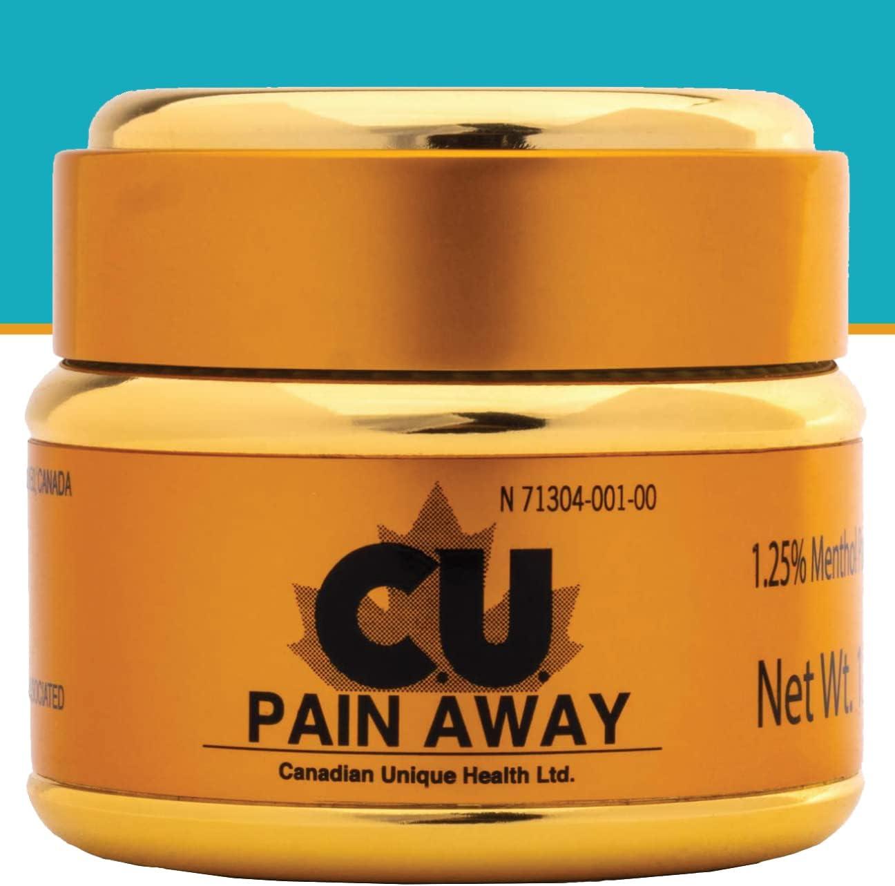 Arthritis Pain Relief Cream C.U. Pain Away AllNatural Rapid Relief