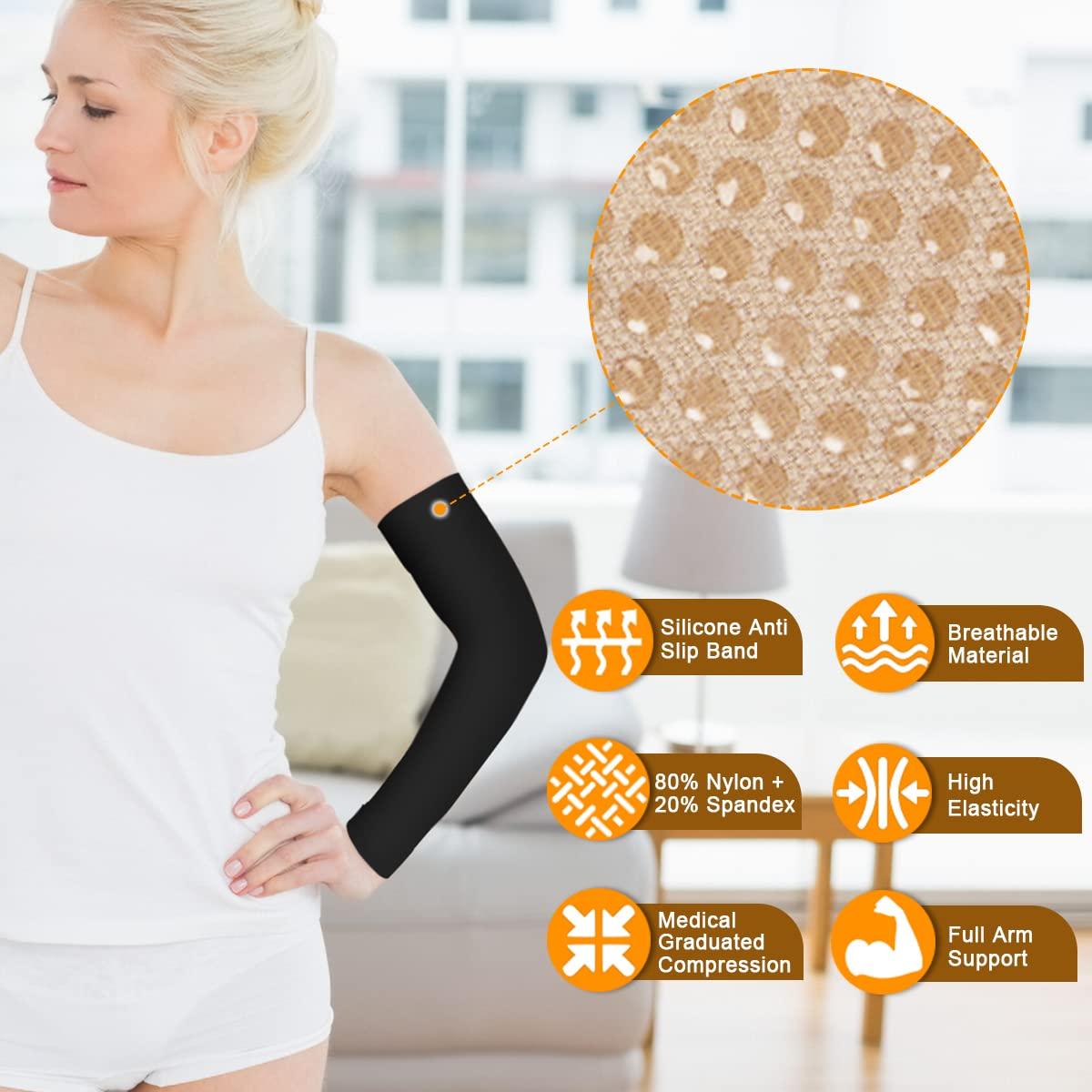 Normers 2030 mmHg Medical Lymphedema Compression Arm Sleeve for Men