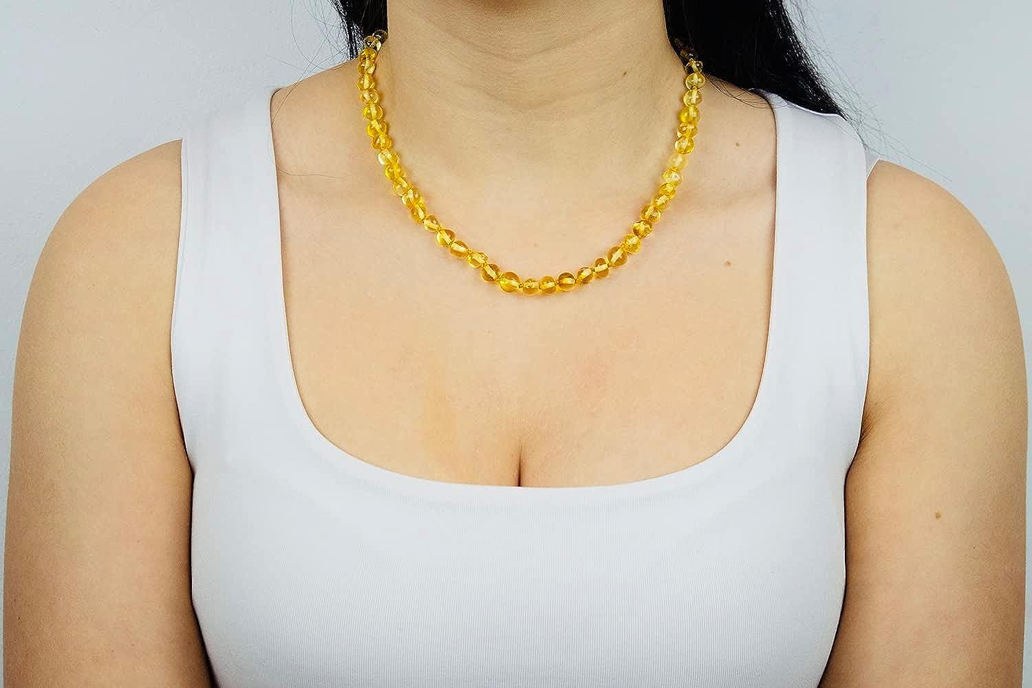 Amber necklace store for adults