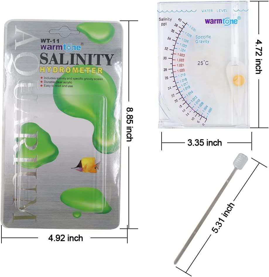 Abnaok Salinity Tester, Sea Specific Gravity Test for Fish Tank Pond