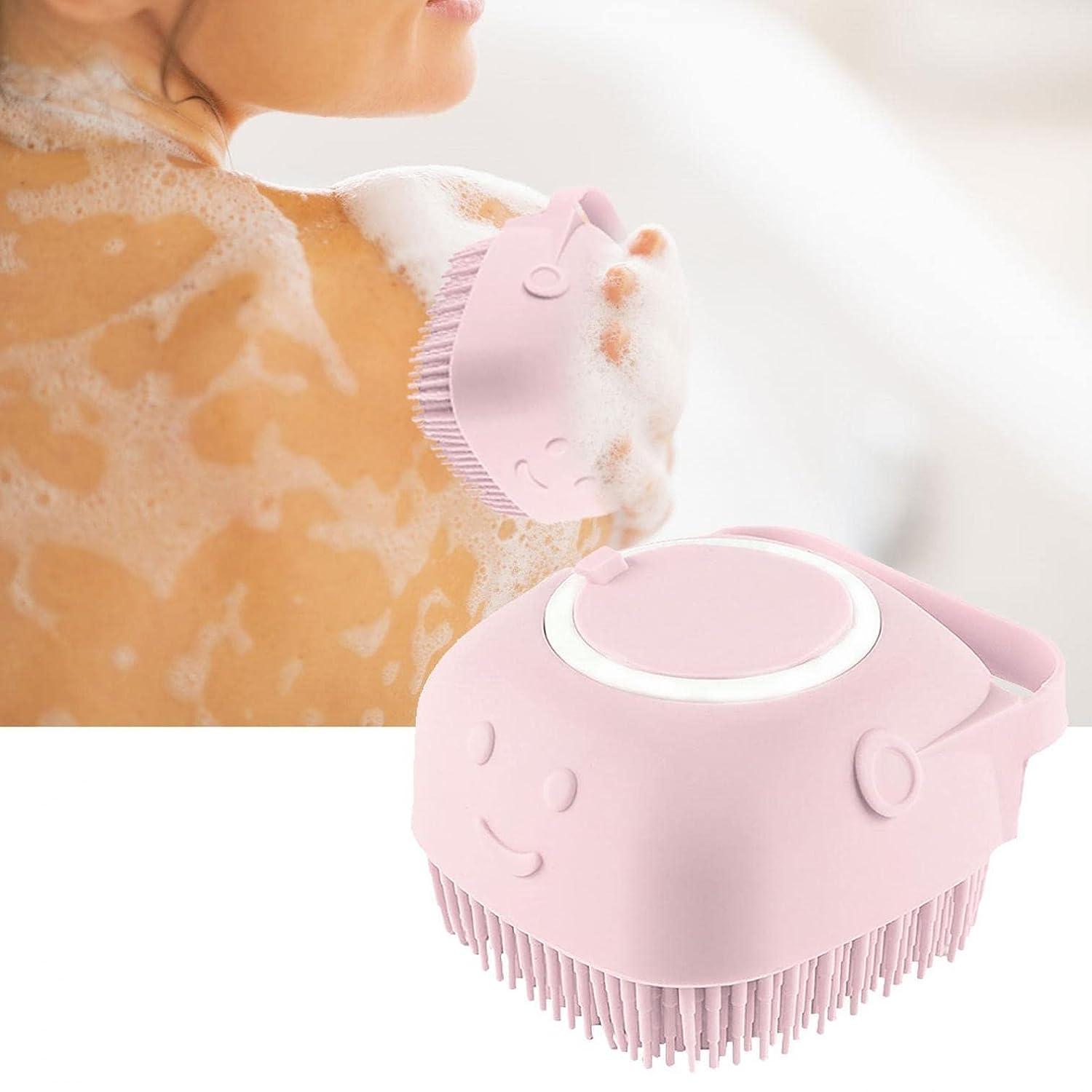  XENITE Bath & Body Brushes， Bath Brush, Soft Brush, Cleaning,  Massage, Back, Shower, Scrub, Magic Instrument, Bath Brush, Household Use,  Do Not Hurt Skin Bath (Color : Pink) : Beauty