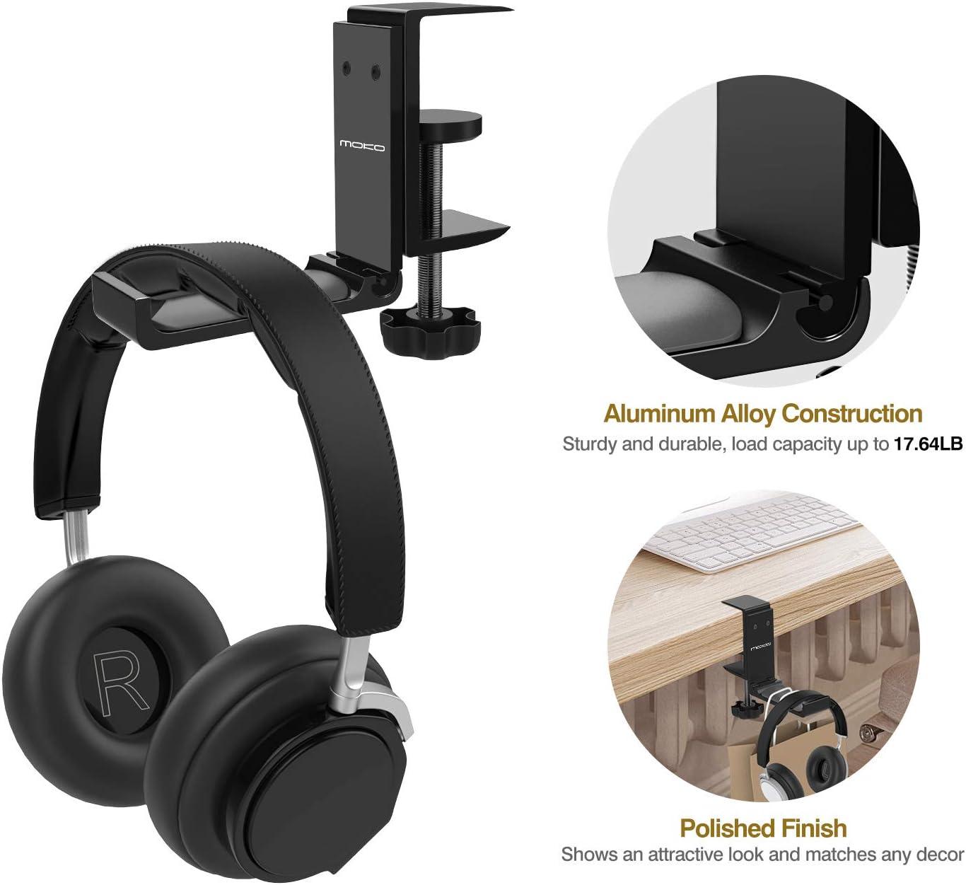 Alloy Headphone Stand Holder Rack, Support Gamer Headset Stand, Aluminum 