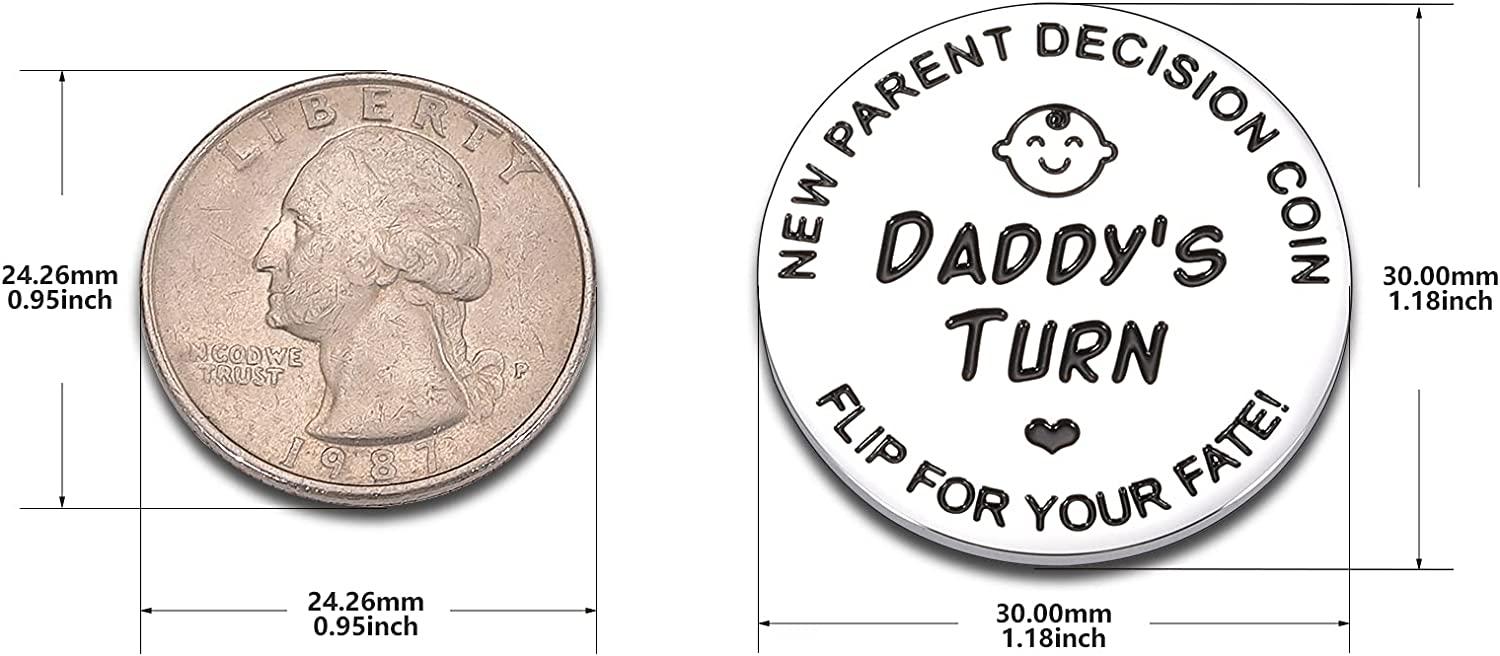 Stocking Stuffers For New Mom Gifts New Parent Dad Mom Gifts New Boy Girl  Baby Gifts Pregnancy Gift For First Time Parents Mommy Daddy Double Sided  Decision Coin For Birthday Christmas 