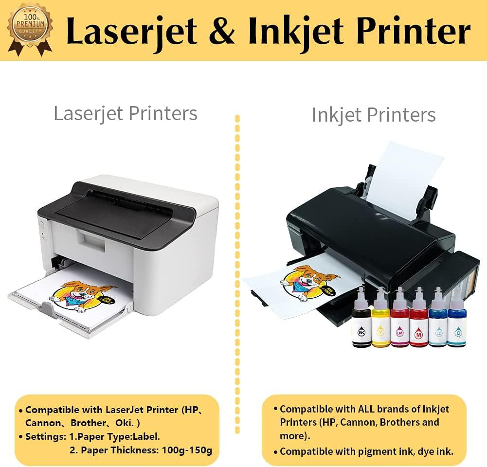 TransOurDream Heat transfer paper, printable Heat Transfer vinyl for inkjet  printers