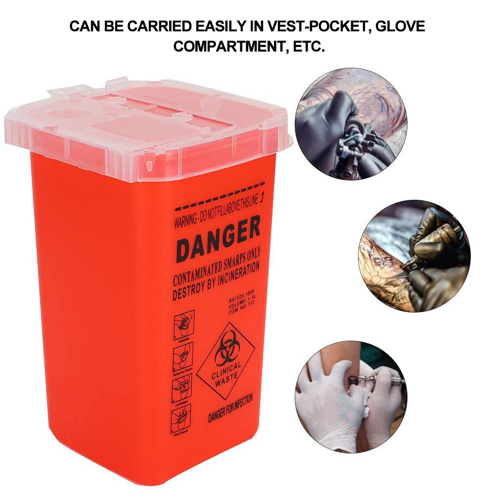 Sharps Container, Disposable Tattoo Supplies Small Sharps Needle