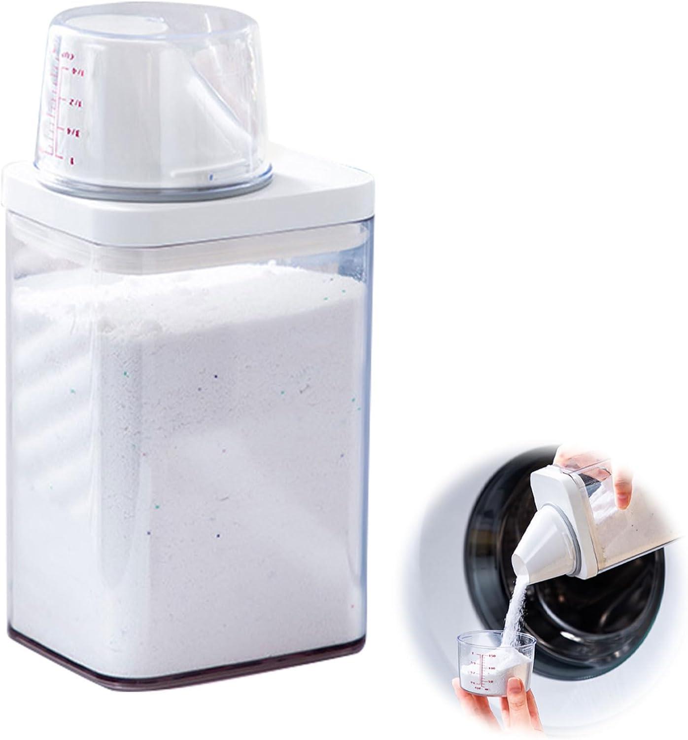 mumisuto 1100ml Laundry Detergent Storage Airtight Detergent Dispenser Laundry Powder Storage