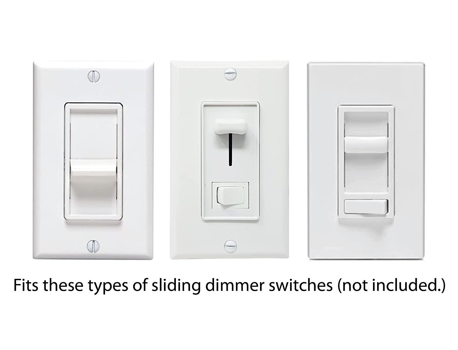 HomeStar Safety Light Switch Guard (Double Rocker Style) double ROCKER style white