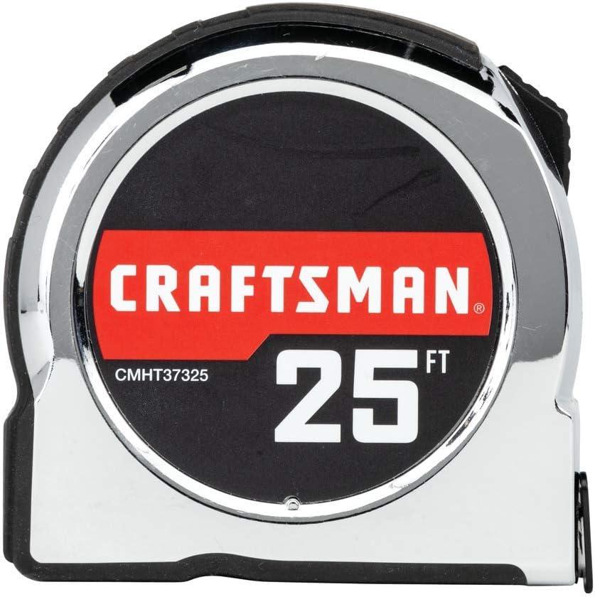 CRAFTSMAN Tape Measure 25 ft Retraction Control and Self-Lock
