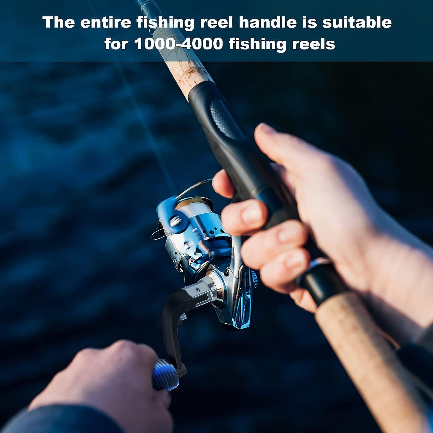 2pcs Fishing Reel Handle Grip Sleeve Non-Slip Rubber Baitcasting