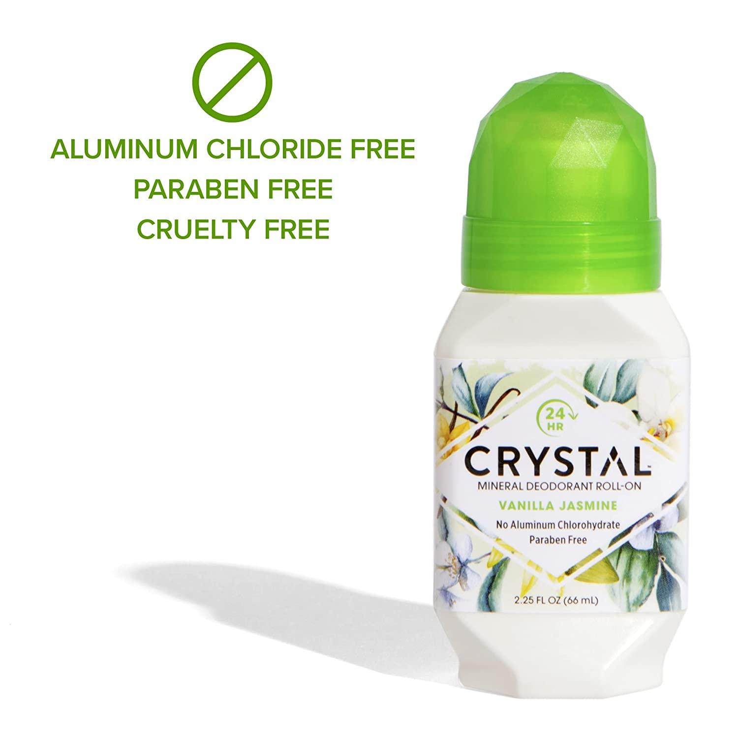 Crystal Body Deodorant Natural Deodorant RollOn Vanilla Jasmine 2.25
