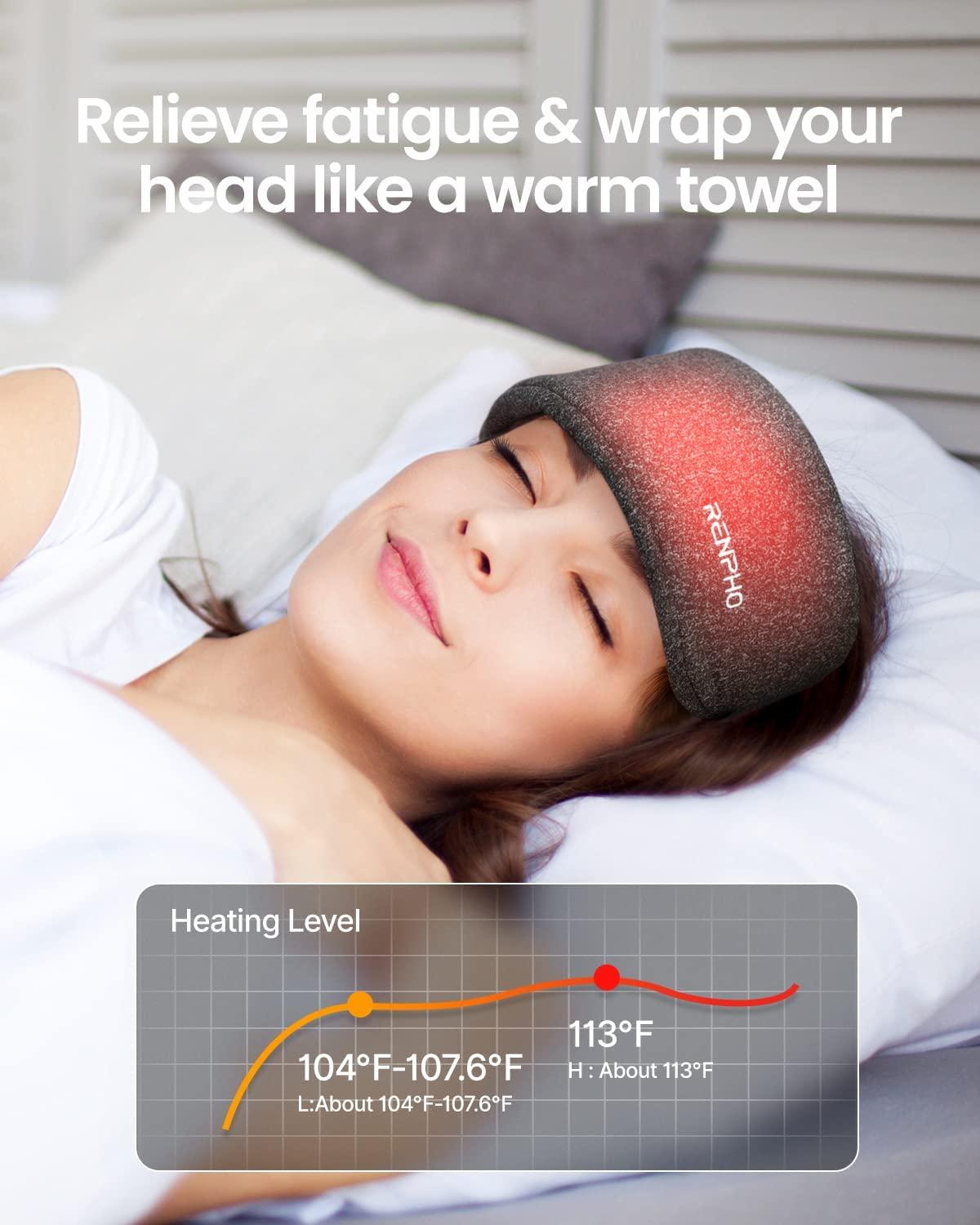 RENPHO Heated Head Massager & Mask Portable Scalp Massager with 3
