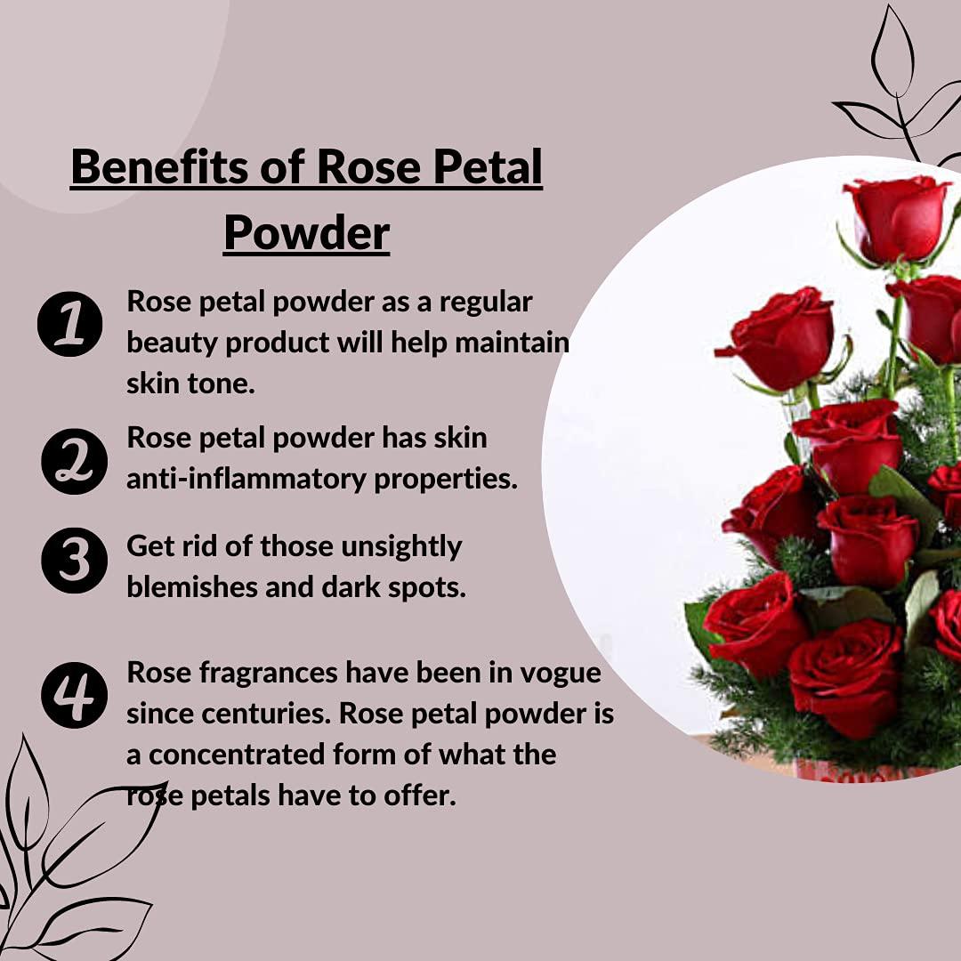 Rose petal powder by mi nature, 227 g ( 8 oz) (0.5 lb)