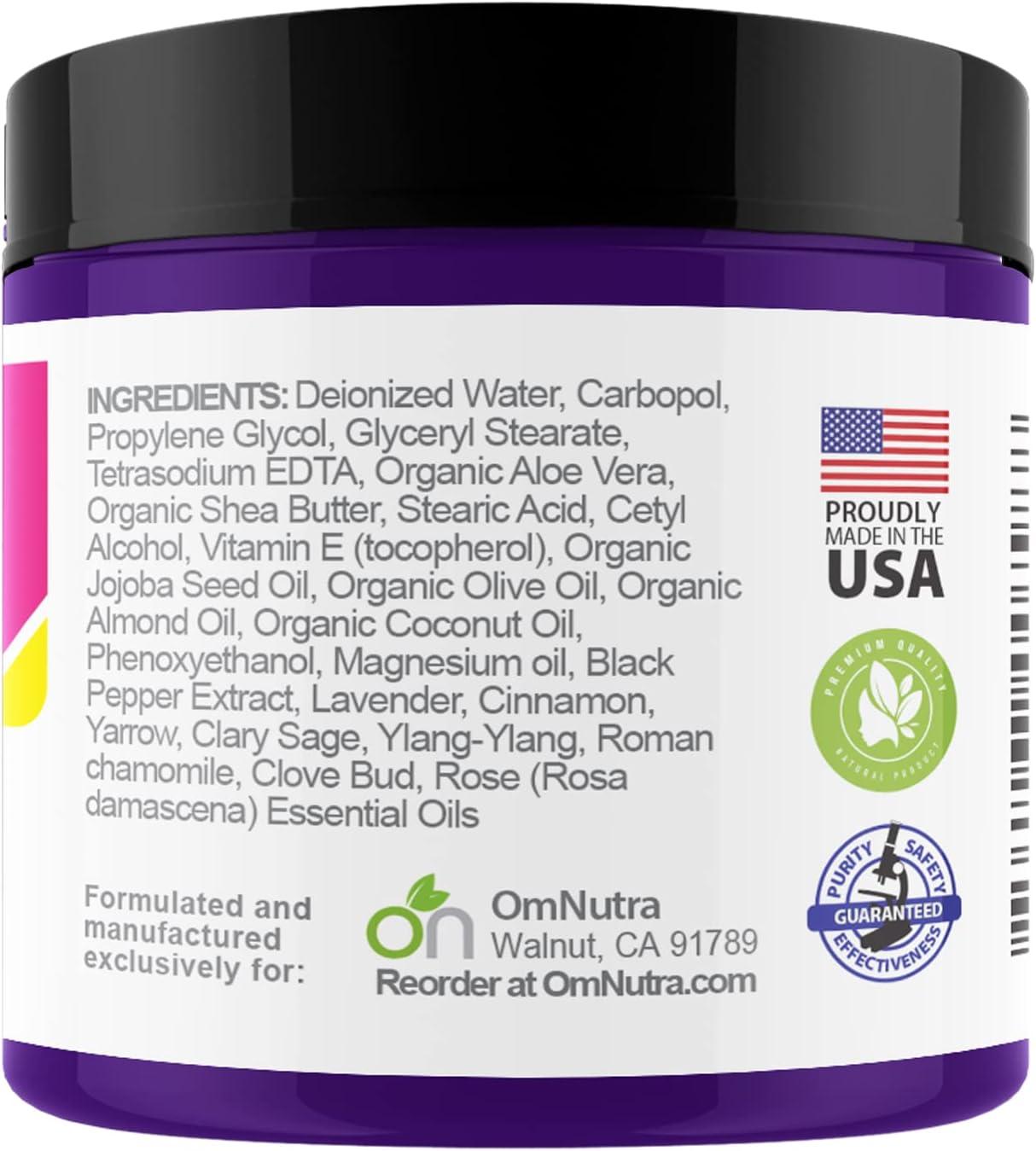 OmNutra Mynstrol Period Cramp Relief Cream Topical Magnesium for