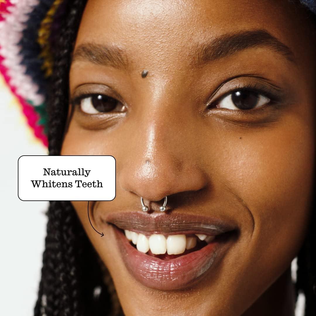 Twice Fluoride Free Hydroxyapatite Toothpaste Gentle Charcoal Whitening