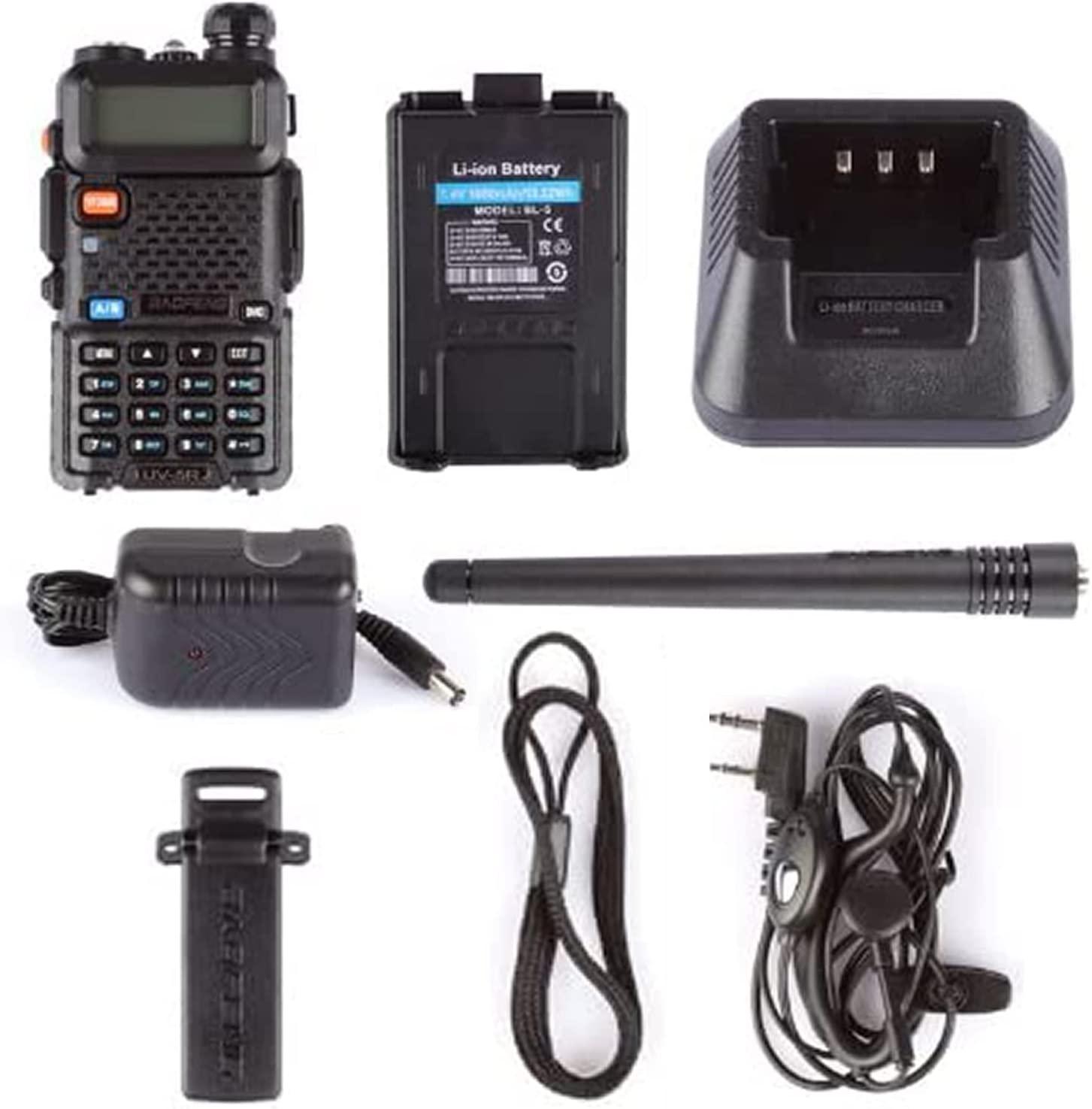  BAOFENG UV-5R Dual Band Two Way Radio (Black), 144-148MHz &  420-450MHz : Everything Else