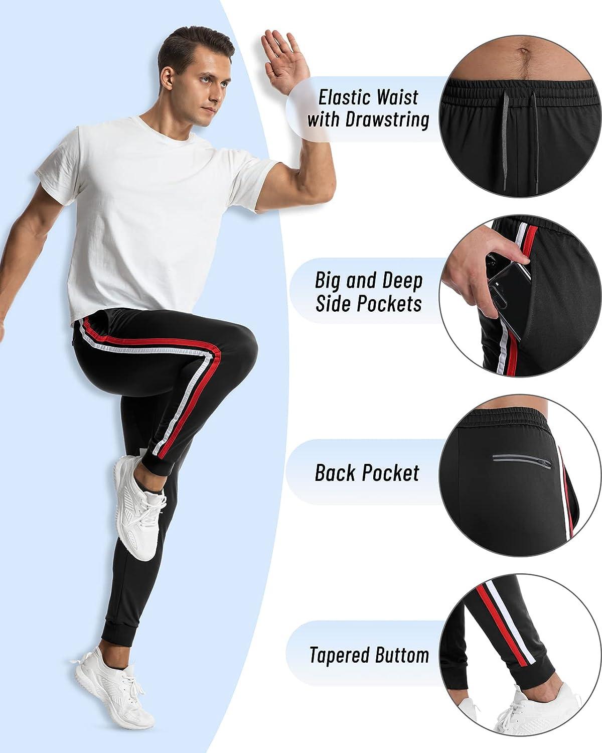 CANGHPGIN Workout Joggers for Men Sweatpants with Pockets, Slim