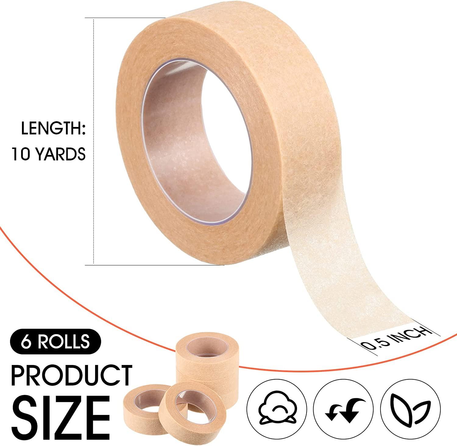 6 Rolls Flexible Skin Tape Breathable Nose Tape Self Adhesive Gauze