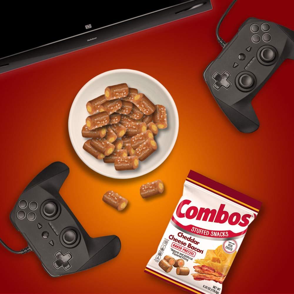 COMBOS Cheddar Cheese Bacon Pretzel Baked Snacks, 6.23oz Bag
