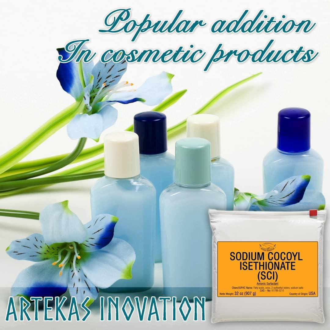 Sodium Cocoyl Isethionate (SCI) Powder 32 oz Anionic Foaming