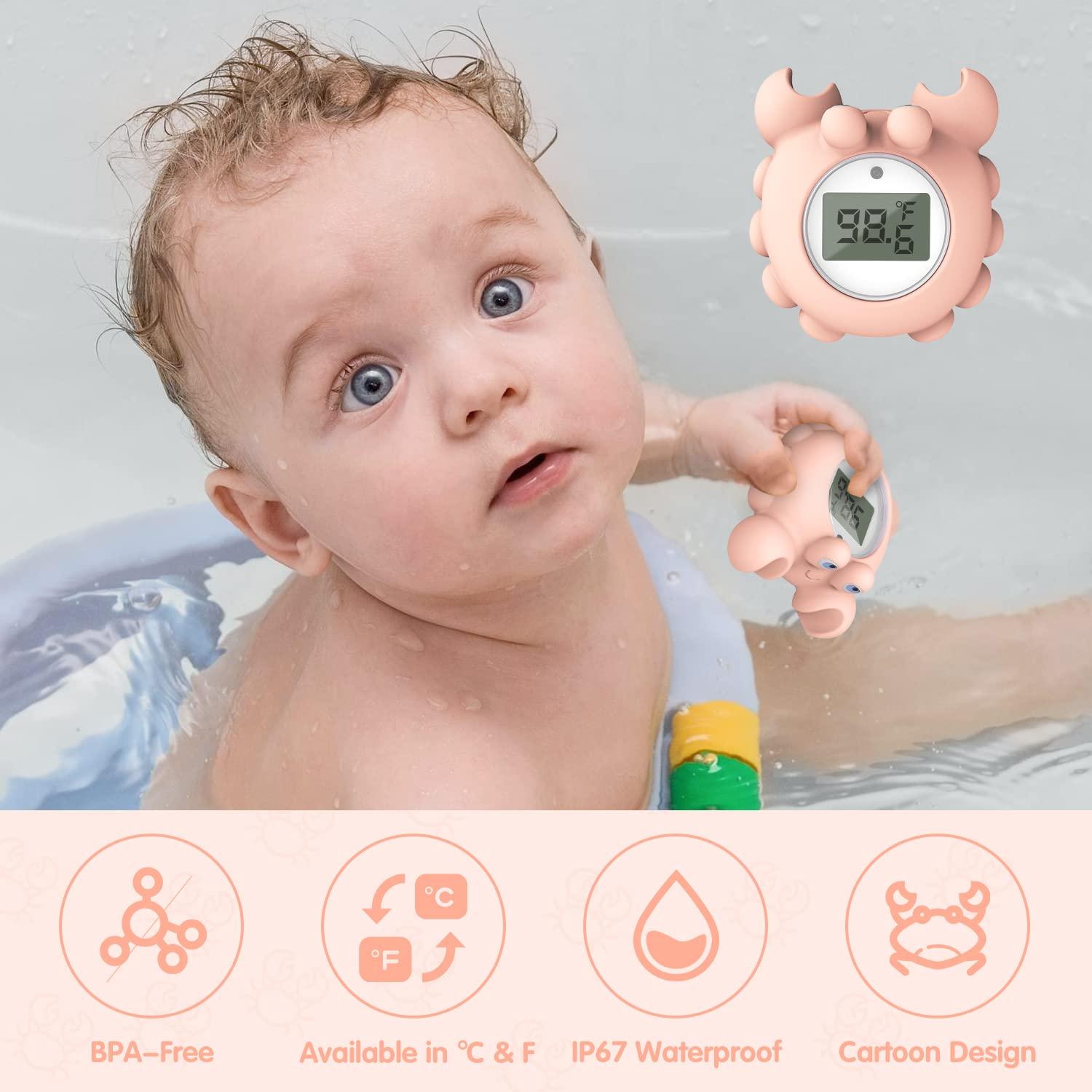 Baby Bath Thermometer Floating Bath Toy, Bathtub Thermometer