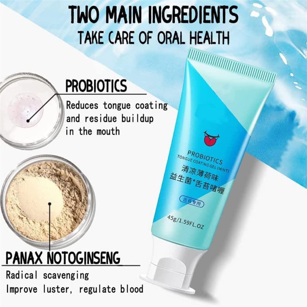 Oral Hygiene Brush & Tongue Cleansing Gel Probiotic Tongue Cleaning Gel