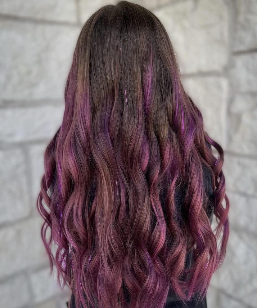 Hot Pink Hair Tinsel Kit with Beads and Loop Tool Fairy