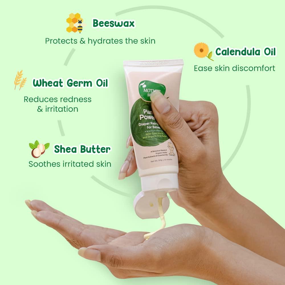 Mother Sparsh Plant Powered Diaper Rash Cream 50 gm Gentle - Main Image