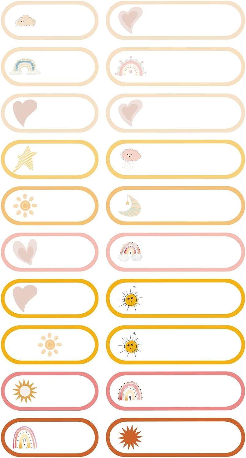 400 PCS Personalized Boho Baby Daycare Name Labels Ideal for Bottles