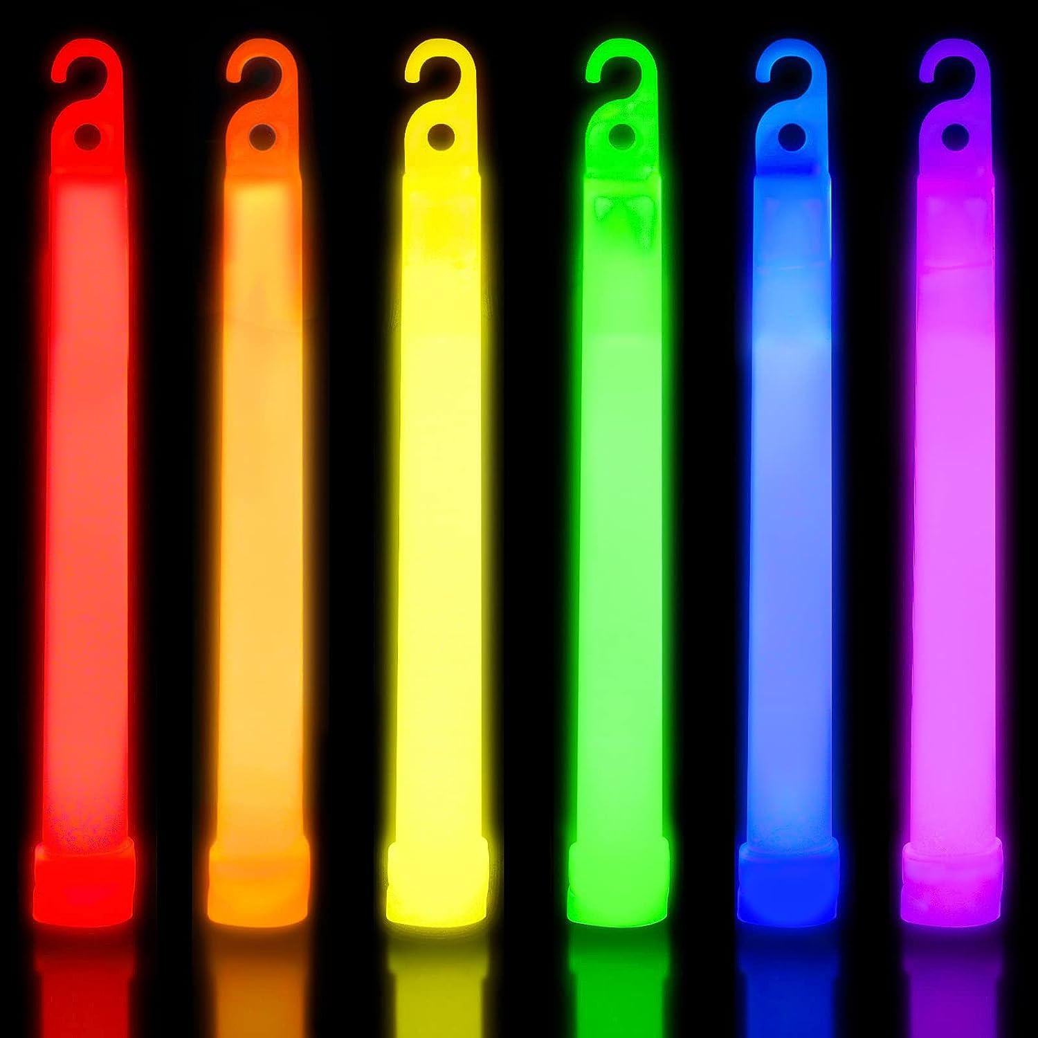 5/10/20Pcs Glow Sticks Halloween Colorful LED Light UP Sticks