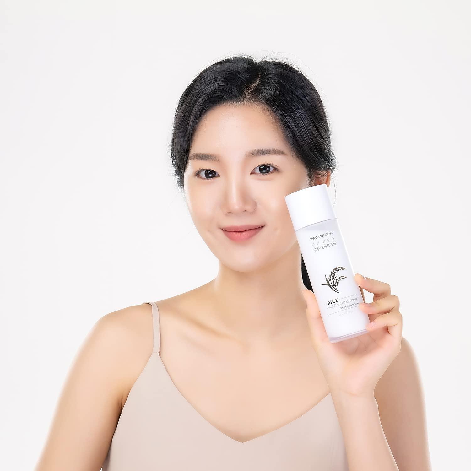 THANKYOU FARMER Rice Pure Essential Toner 7.03 Fl Oz Korean Rice