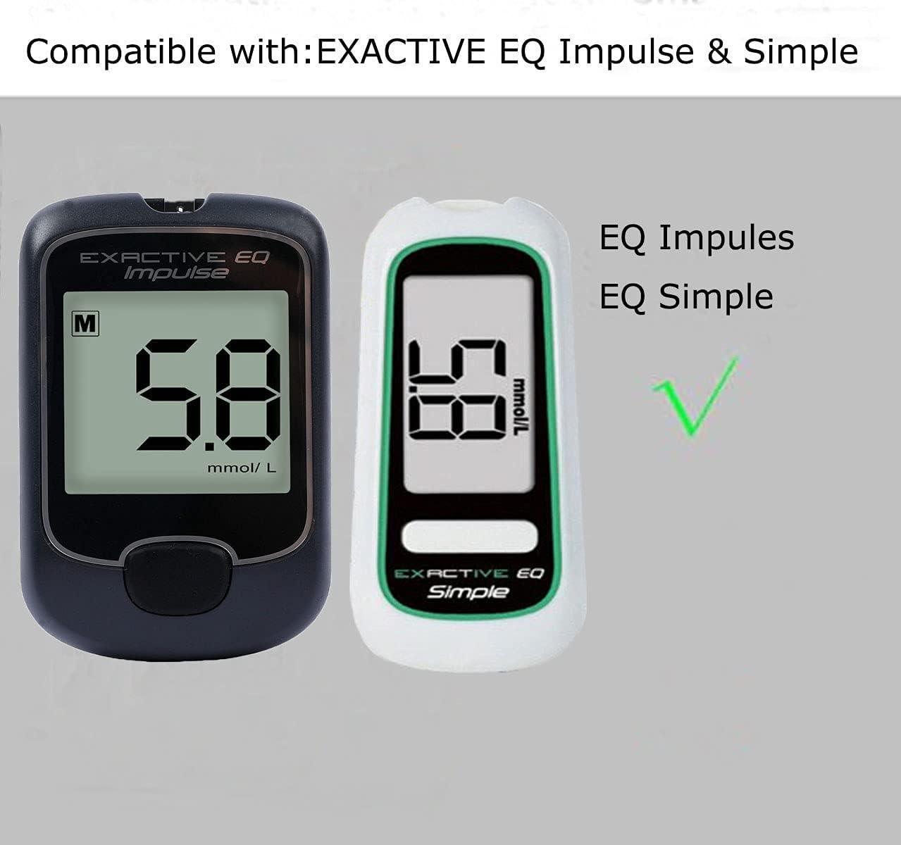 Exactive EQ Diabetes Test Strips x 100 with Lancets x 100 Codefree