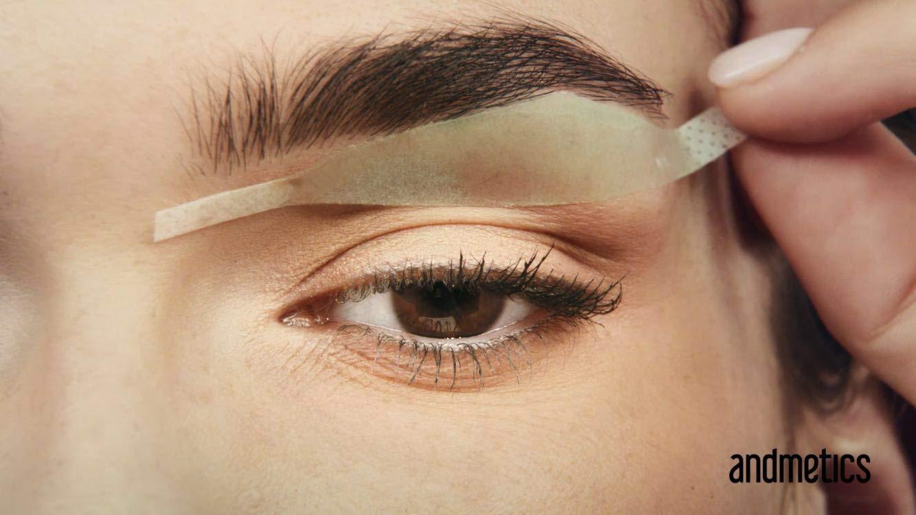 VEGAN Andmetics Brow Wax Strips Thicker & Fuller Brows Hair Removal
