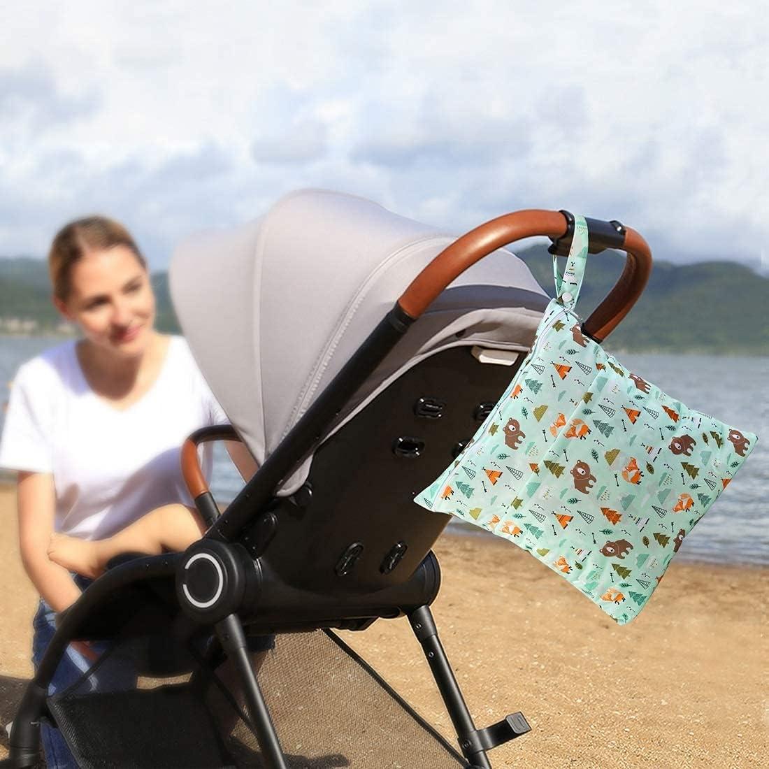 2-tlg. Nappy Bags Set | Wasserdichte Windeltaschen Für Unterwegs