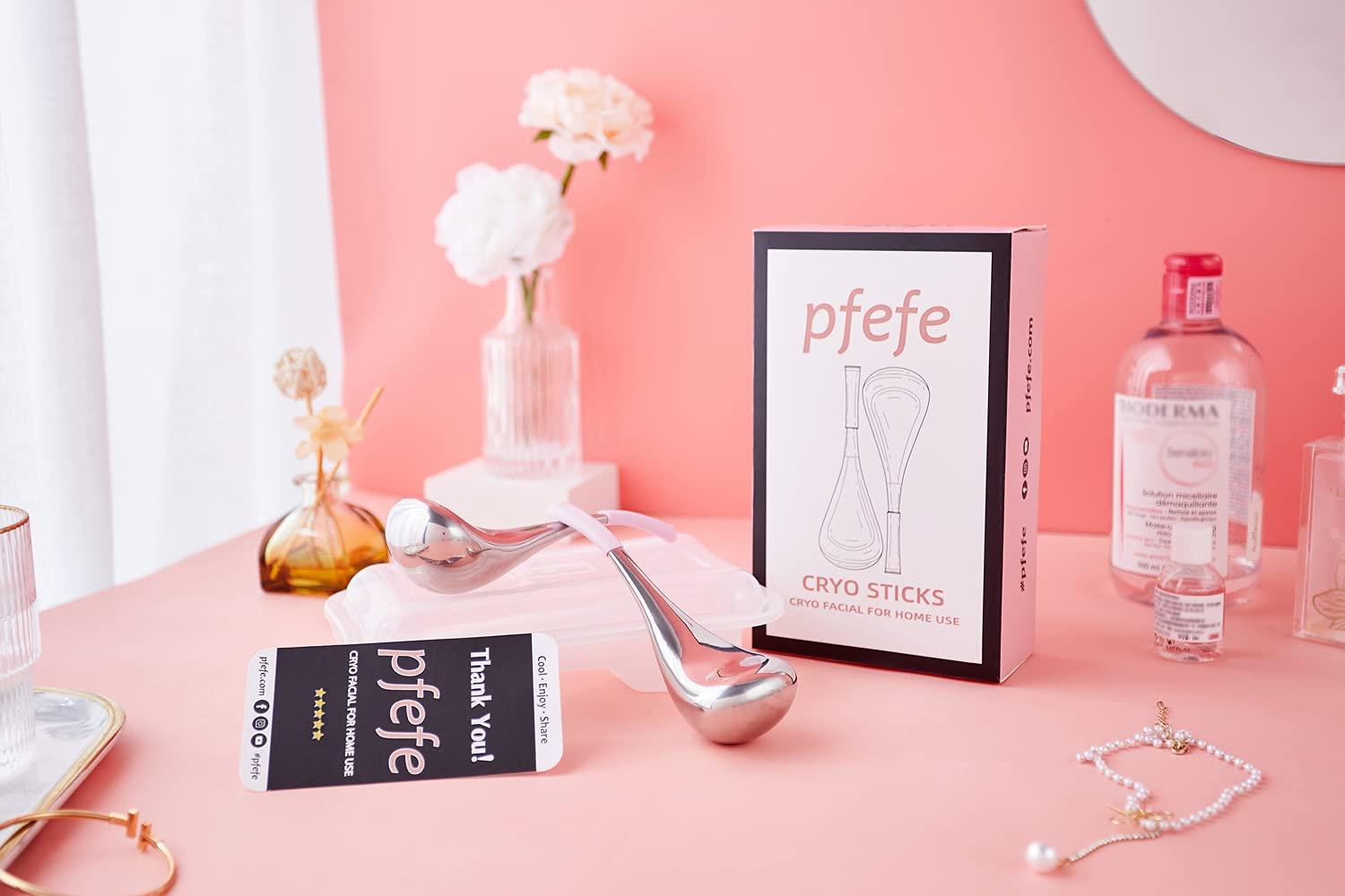 Cryo Sticks Facial Skin Care Ice Globes Stainless Steel Cooling Spa Tools for Women Includes