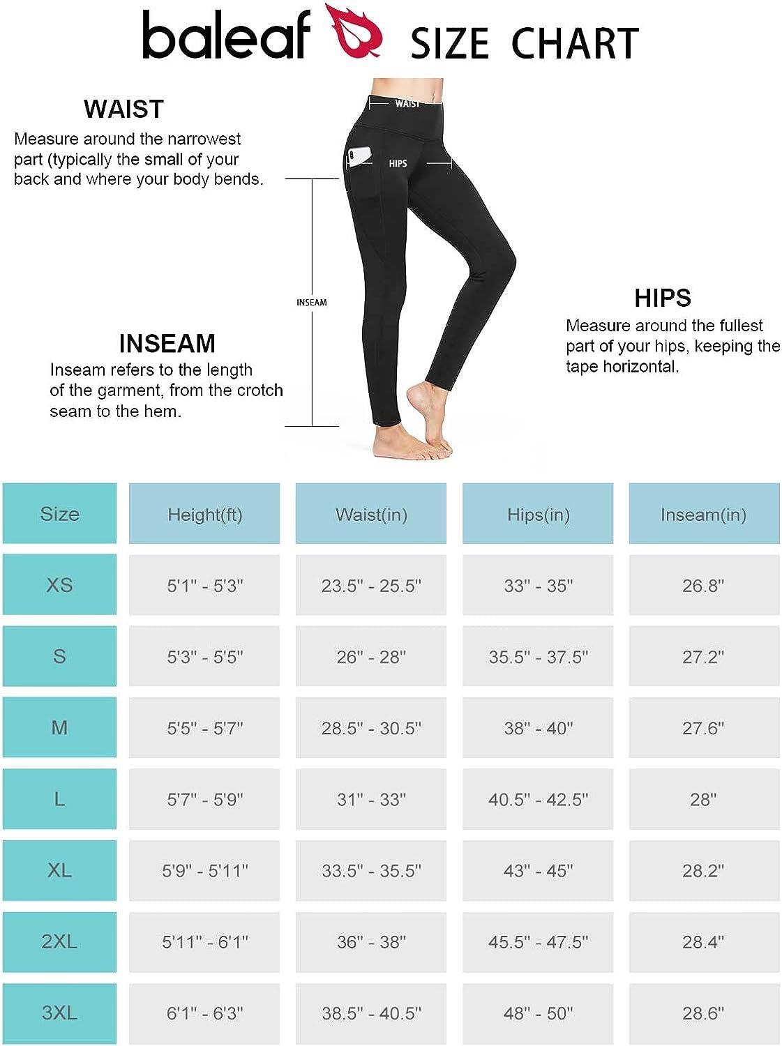  BALEAF Womens Fleece Lined Leggings Thermal Warm