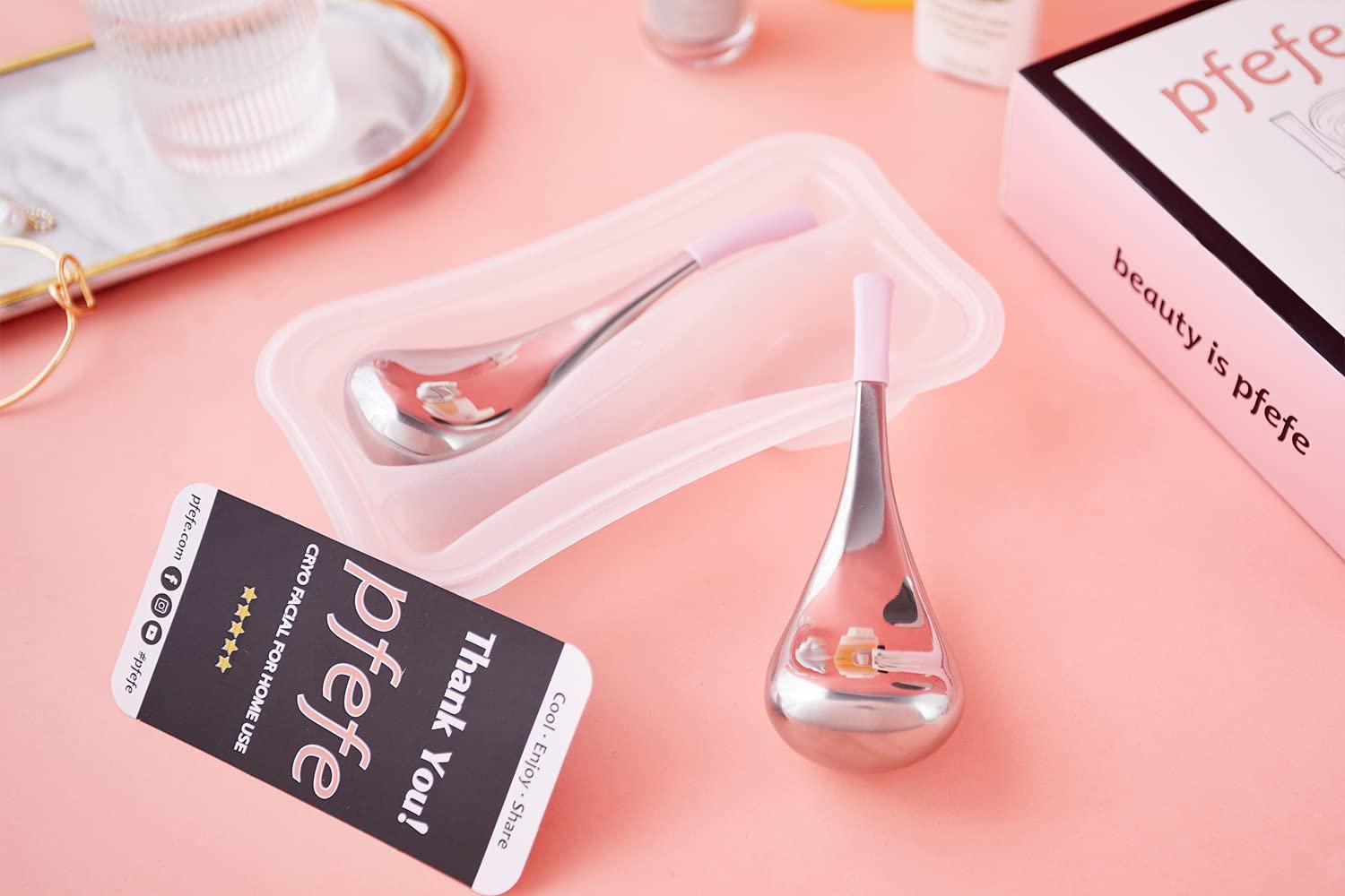 Cryo Sticks Facial Skin Care Ice Globes Stainless Steel Cooling Spa Tools for Women Includes