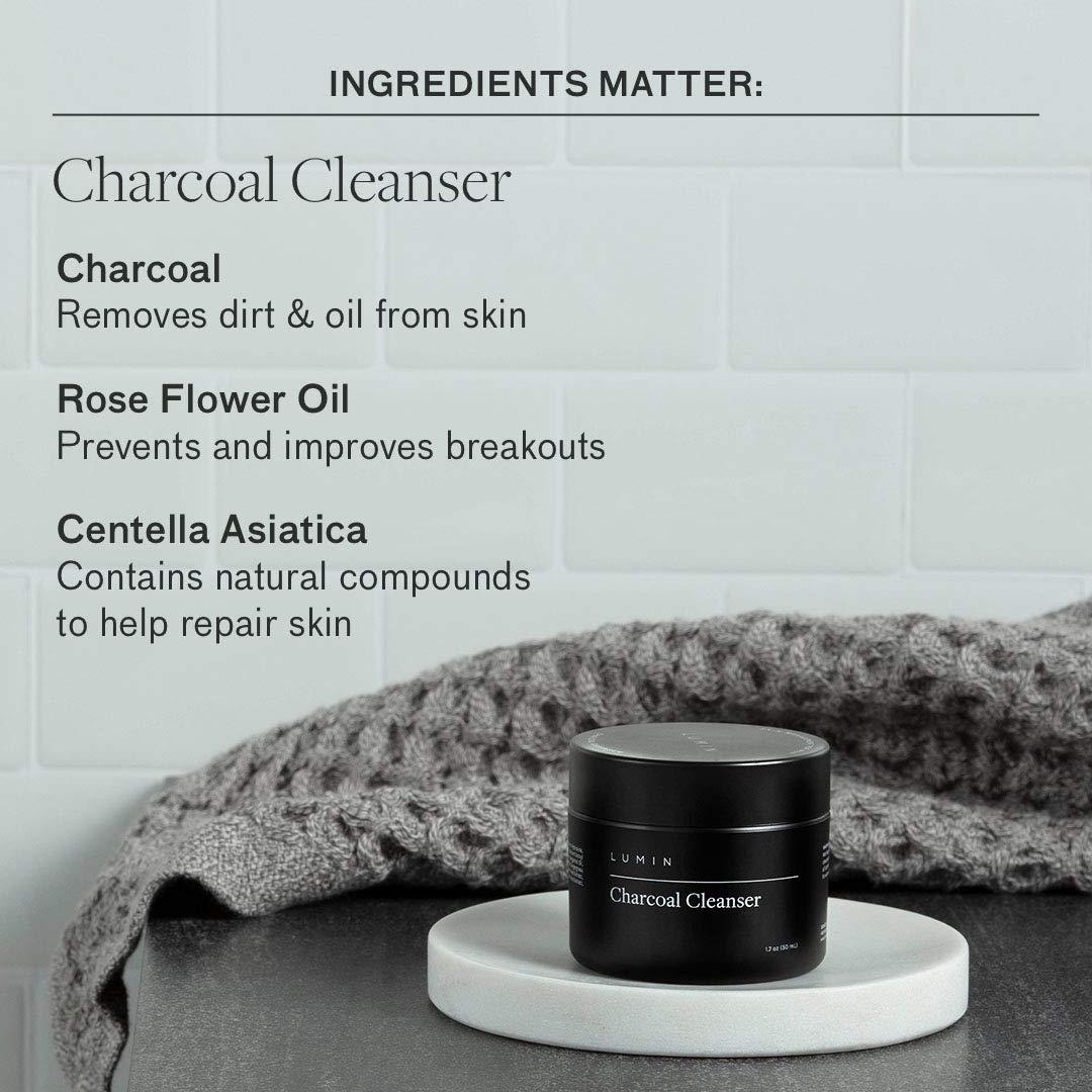 Lumin Fundamental Duo Set Skin Care Kit for Men Charcoal Face Wash and Moisturizer