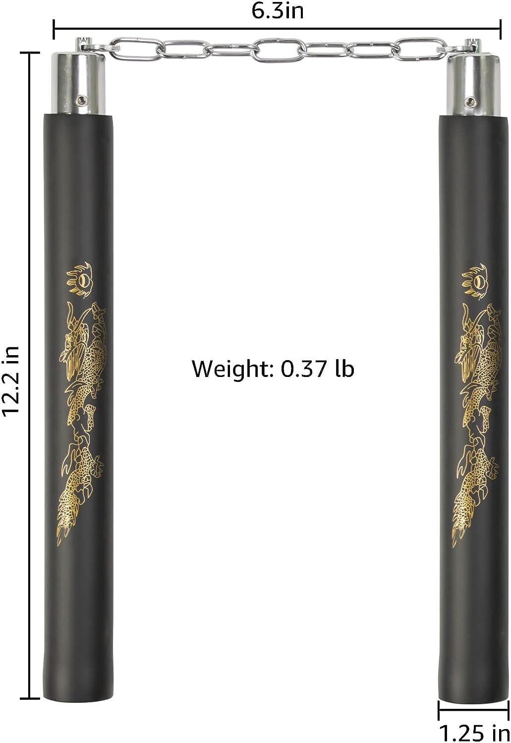 Zalani Safe Foam Rubber Training Nunchucks Black & Red