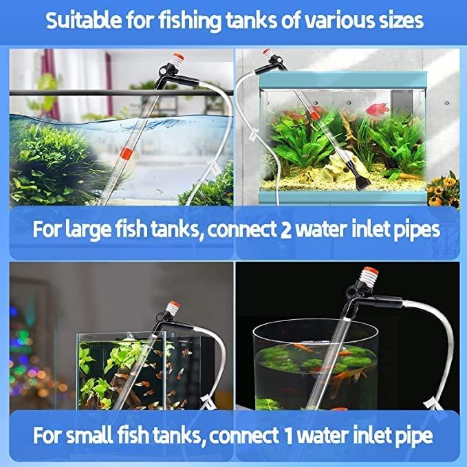 STARROADTIM Fish Tank Aquarium Gravel Cleaner Kit Long Nozzle Water Changer for Water Changing