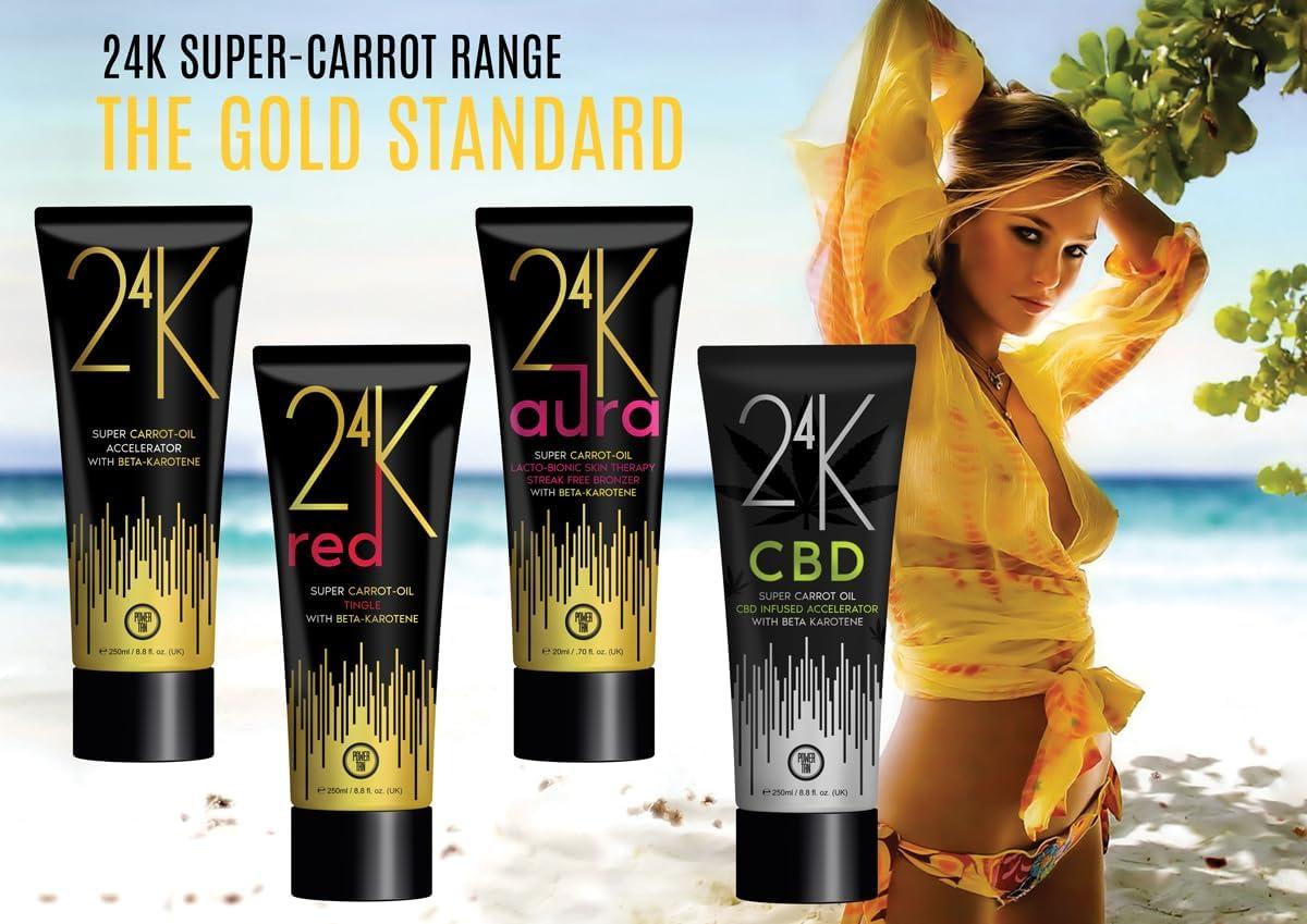 Power Tan 24K Super Carrot Oil Tanning Accelerator 250ml