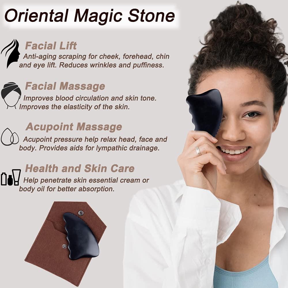 Ori MAGICI Gua Sha Facial Body Massage Tools, Unique 9Edge Gua Sha