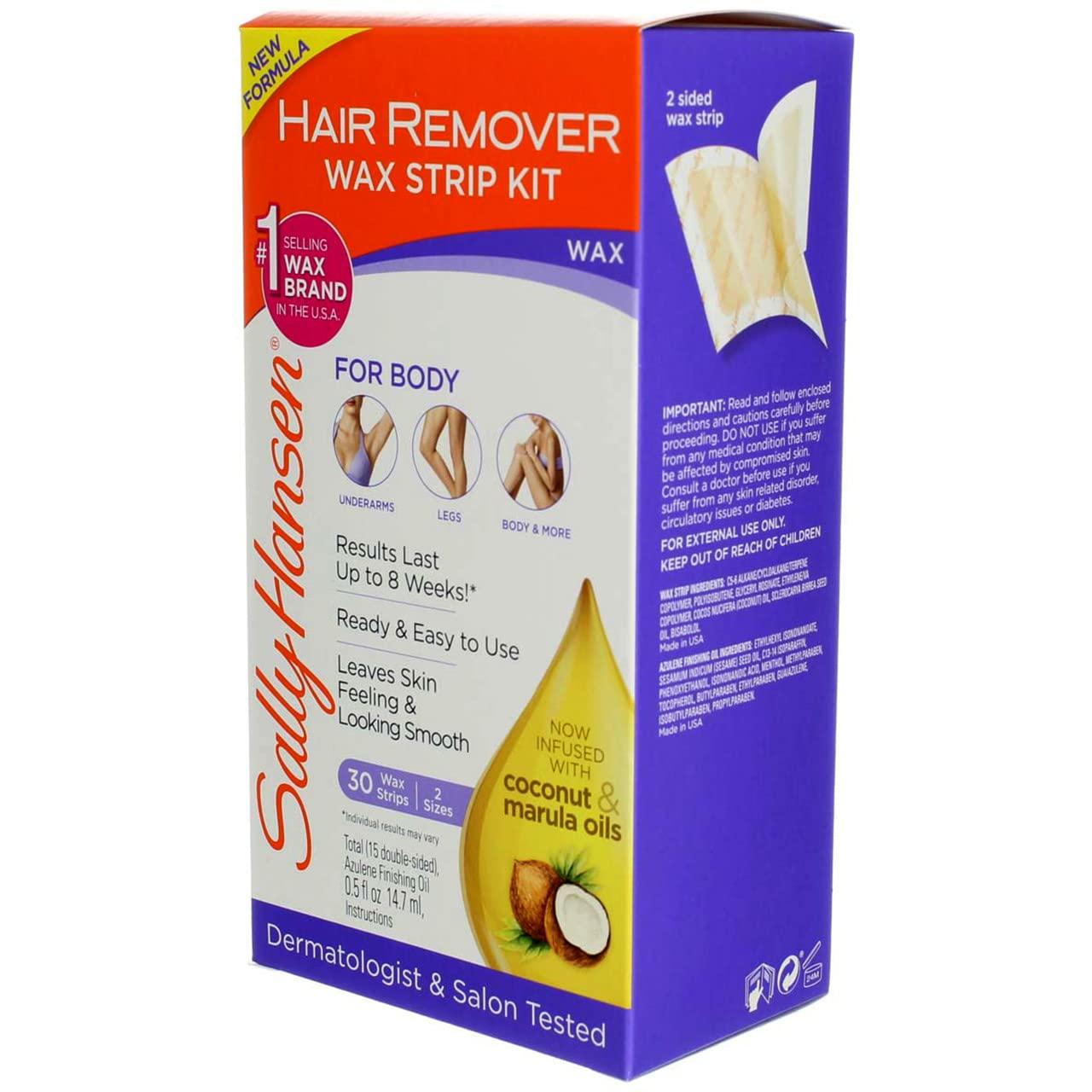 Sally Hansen Wax Strip Kit for Body, Legs, Arms, and Bikini 3 Pack