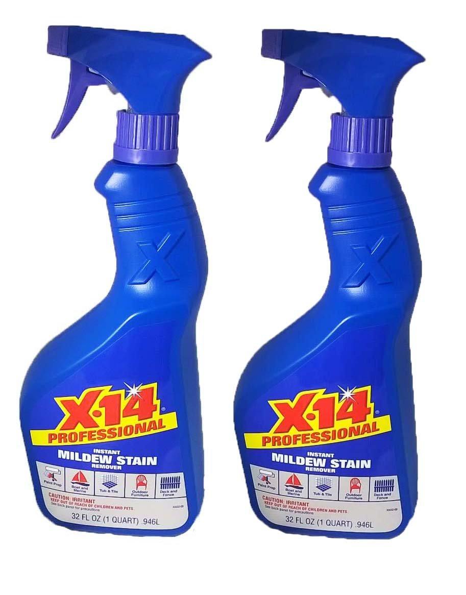 X14 Professional Instant Mildew Stain Remover 32 FL OZ (2 pack)