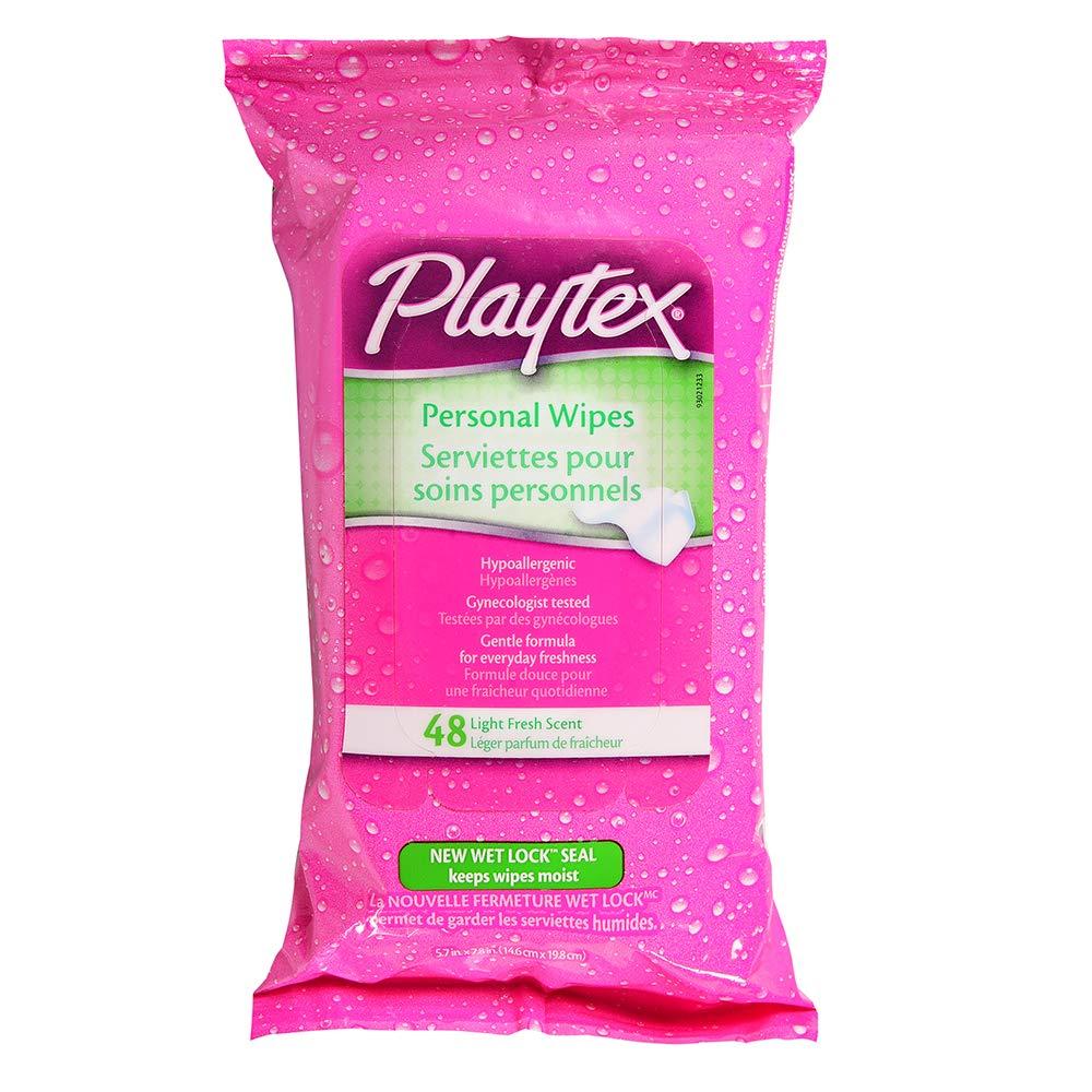 Playtex Personal Wipes 48 Count Single Pack Gentle and Convenient