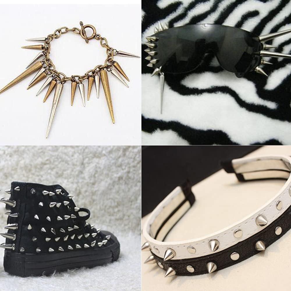 Mixed 13 Designs 140pcs Silver Spikes And Studs For Clothes DIY Punk Rock  Screw Rivets For Leather Bag Shoes Handcraft